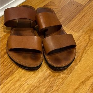 Brown Leather Women's Sandals